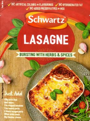 Schwartz Sachets - Lasagne 6 x 36g